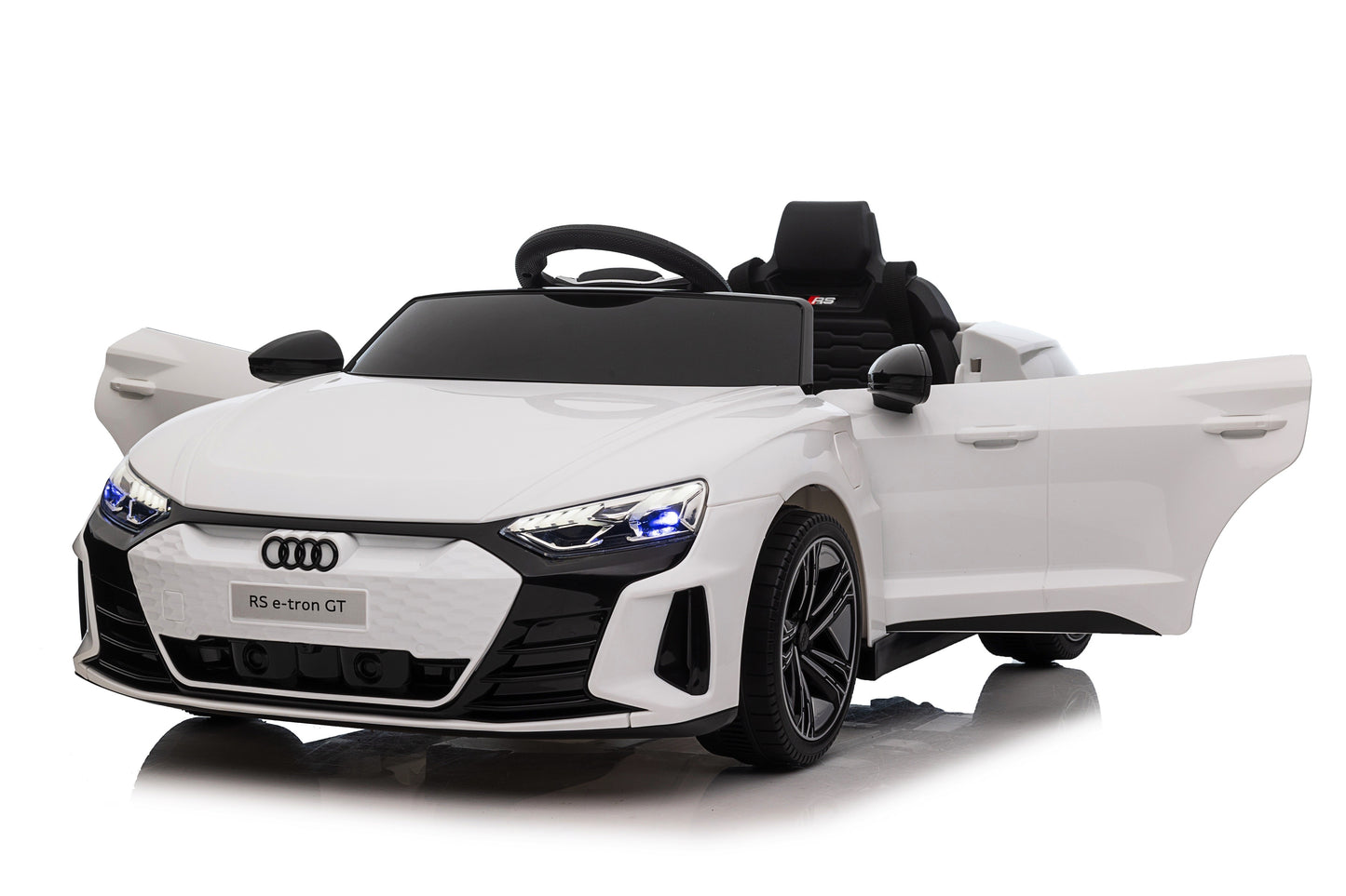 Macchina Elettrica per Bambini 12V Audi RS e-tron GT con Telecomando Bianca