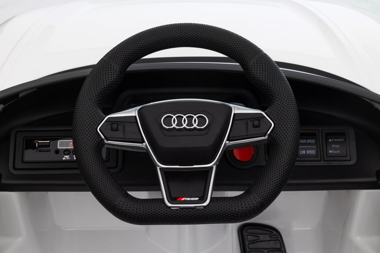 Macchina Elettrica per Bambini 12V Audi RS e-tron GT con Telecomando Bianca