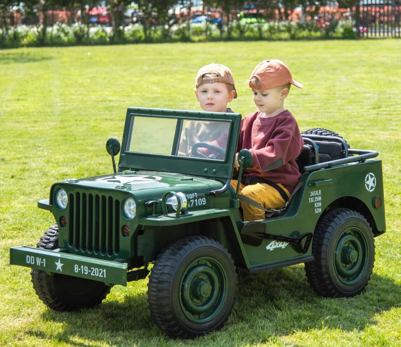 Auto elettrica USA ARMY 4X4
